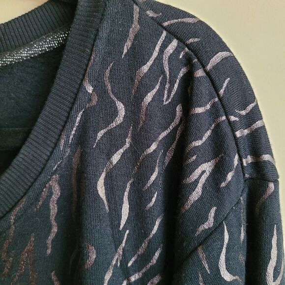 Jane And Delancey Womens Fleece Lined Sweater Plus Size 2x Zebra Print NWOT - Picture 3 of 9